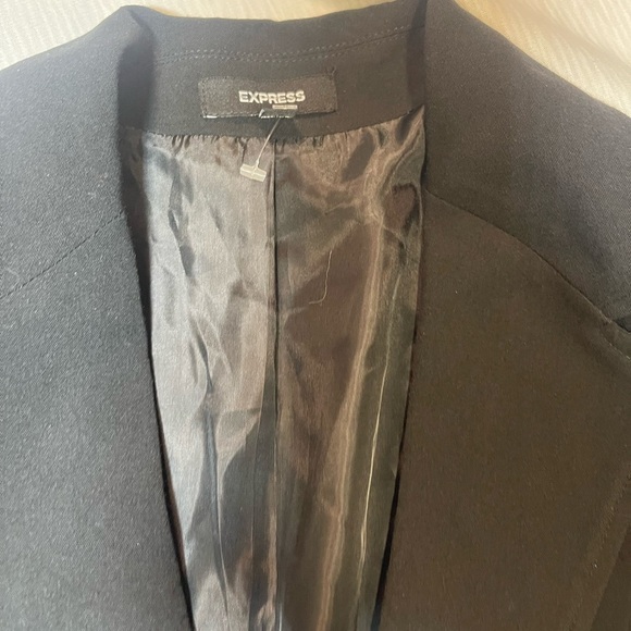 Black - Express Women’s Suit Jacket / Blazer Size 4 - Picture 2 of 4